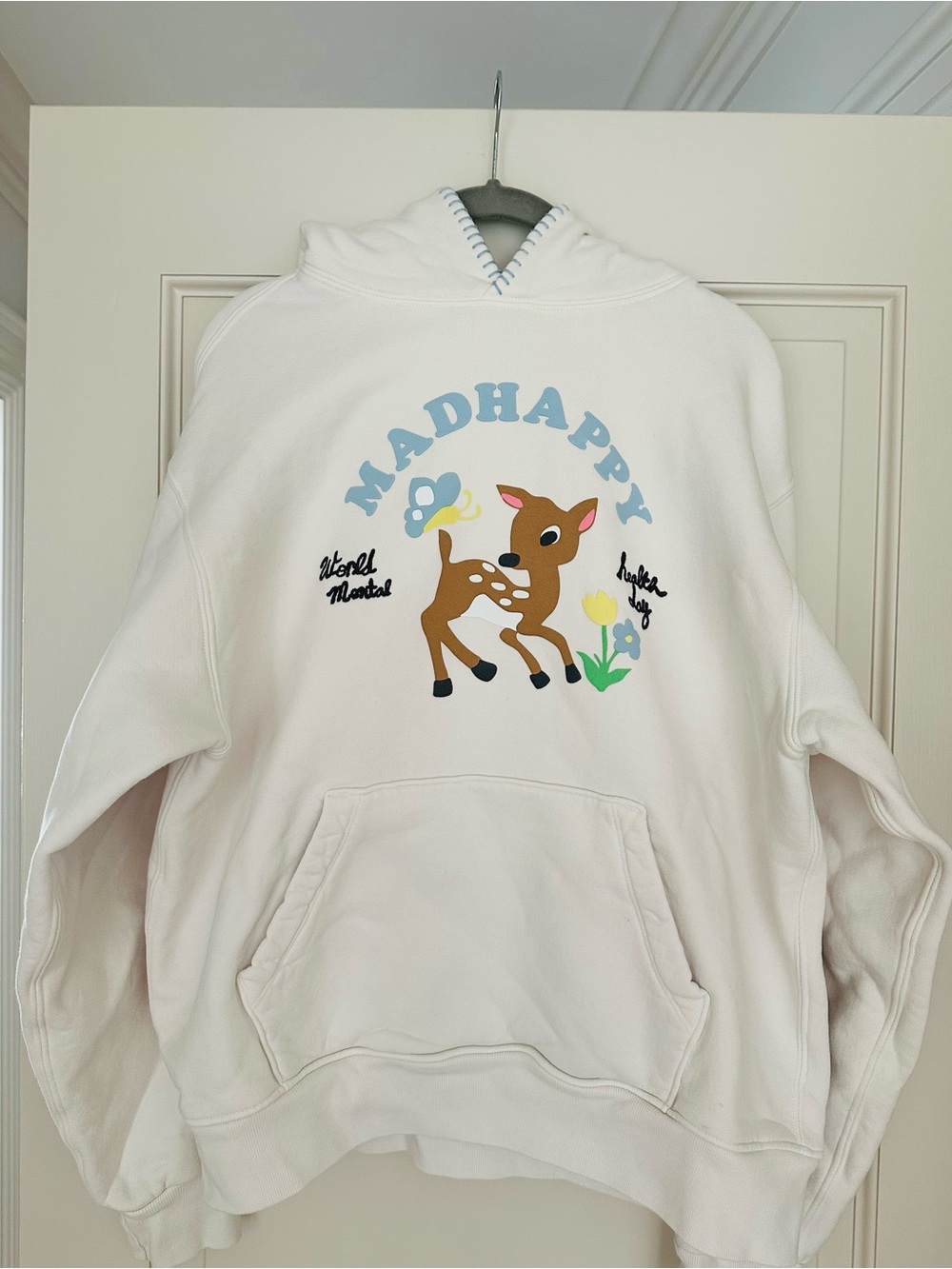 Madhappy limited edition Unisex fleece Hoodie Bambi for World Mental Health Day